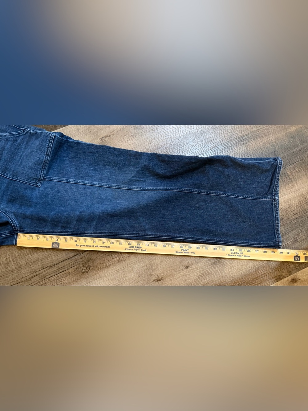 American Eagle Outfitters Stretch Super High-Rise Baggy Wide Leg Jeans Size 12 R - Picture 11 of 13